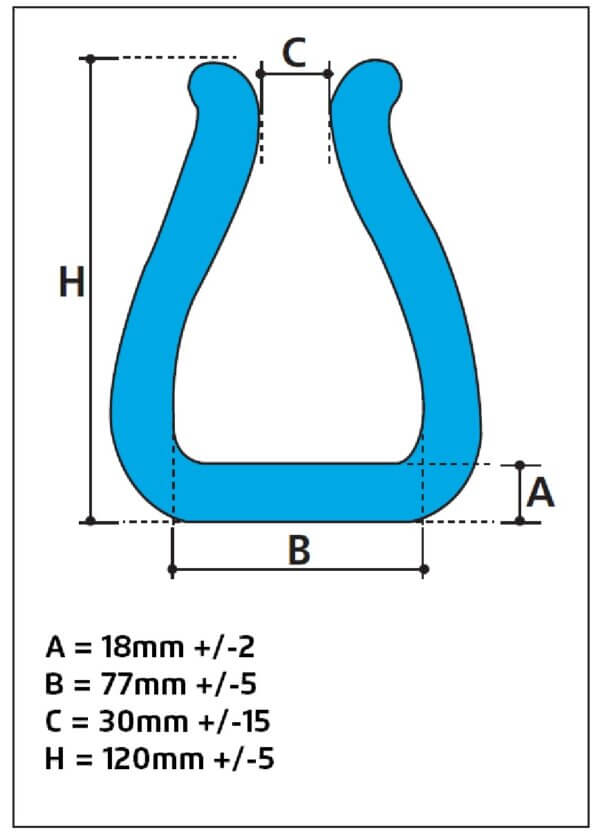 PROFILO "U" IN POLITILENE ESPANSO 72-120 MM (BARRE 2 MT)